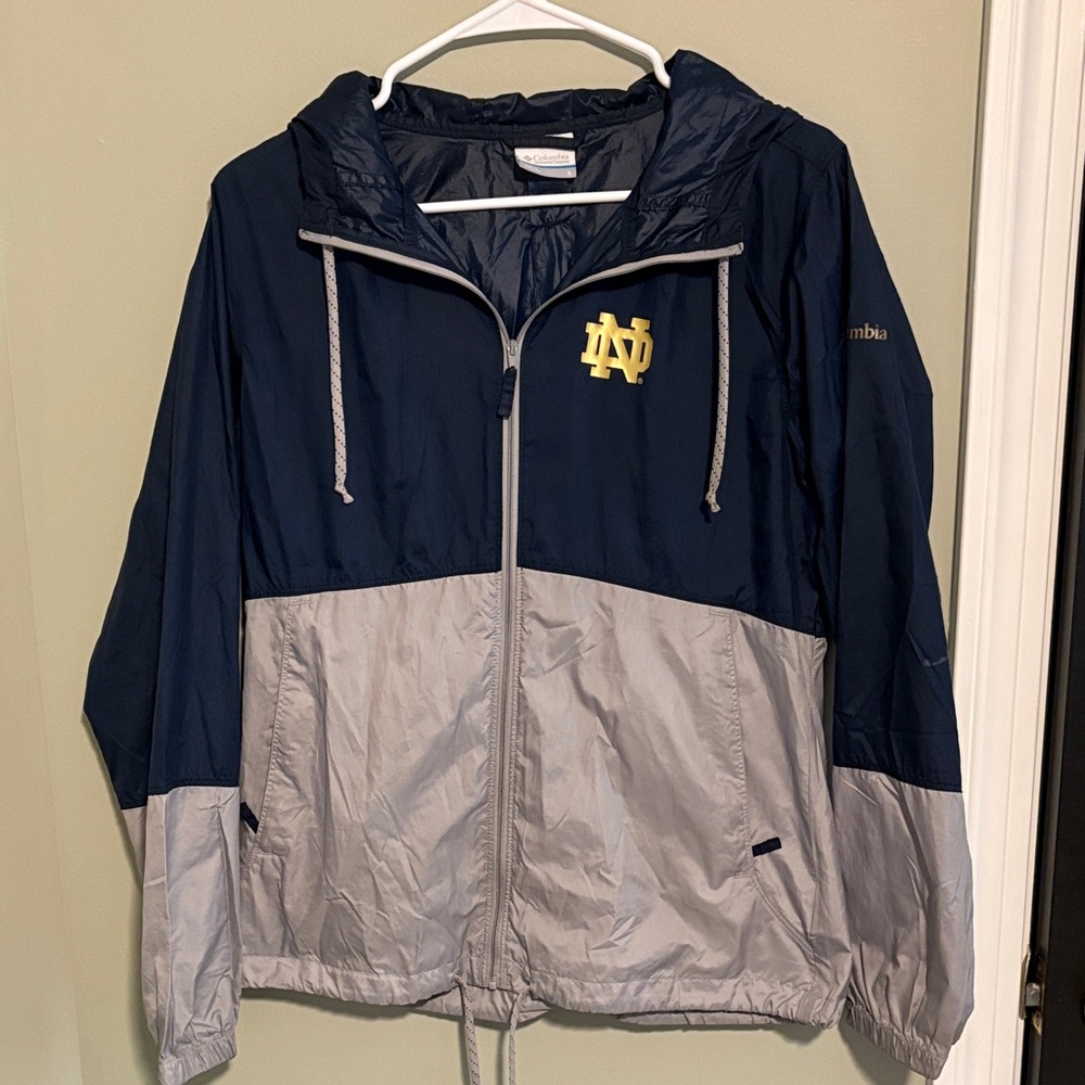 Columbia Notre Dame Windbreaker Jacket